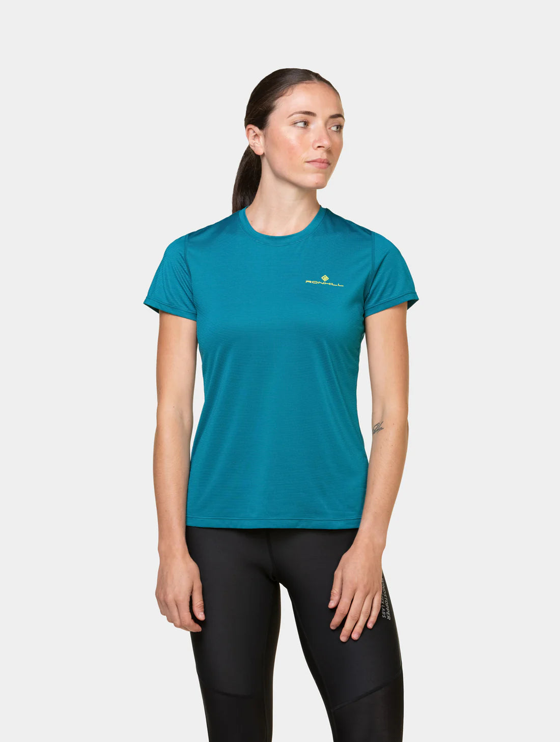 Ronhill Tech Short Sleeve T-Shirt W Marine / Acid