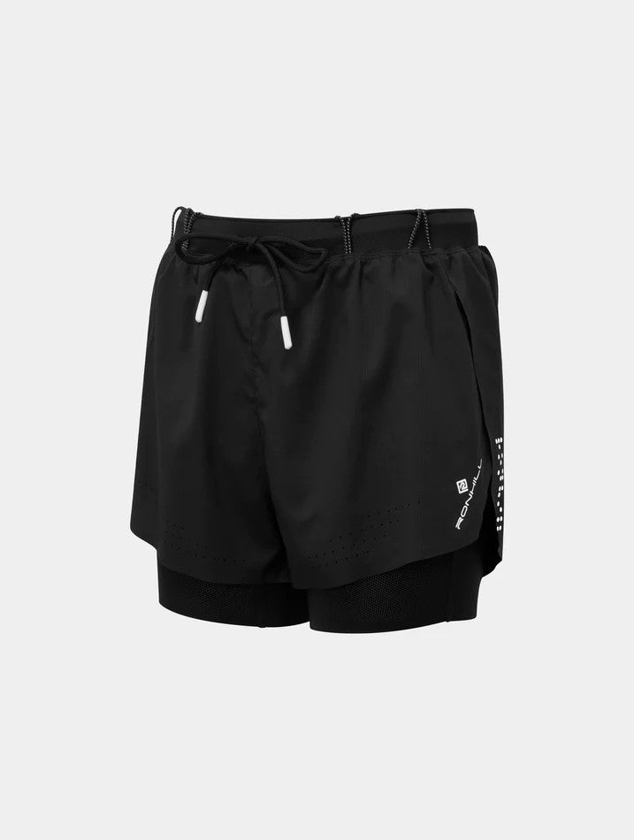 Ronhill Tech Distance Twin Short W Black