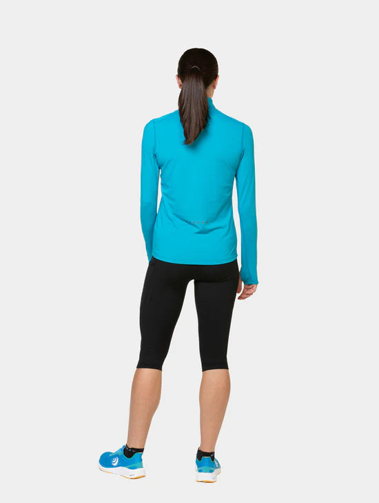 Ronhill Core Thermal 1/2 Zip Top W Azure/Bright White