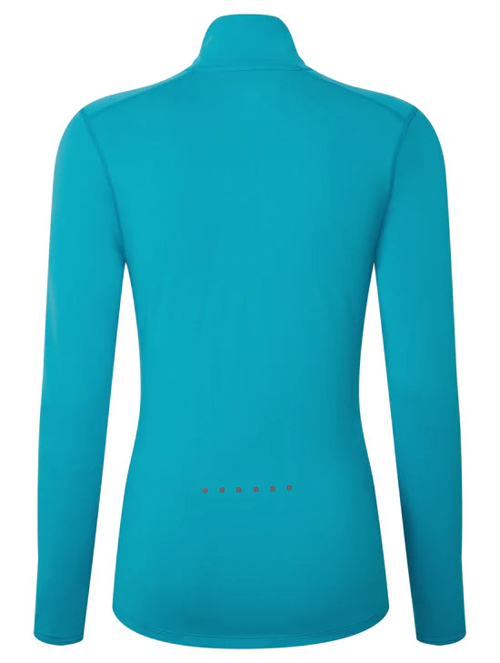 Ronhill Core Thermal 1/2 Zip Top W Azure/Bright White
