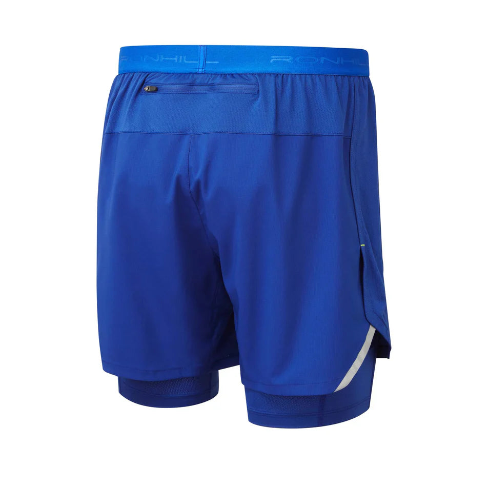 Ronhill Tech 5'' Twin Short M Ocean/Citrus