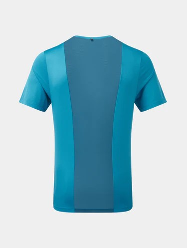 Ronhill 1/2 Zip SS Tee M Blue/Orange