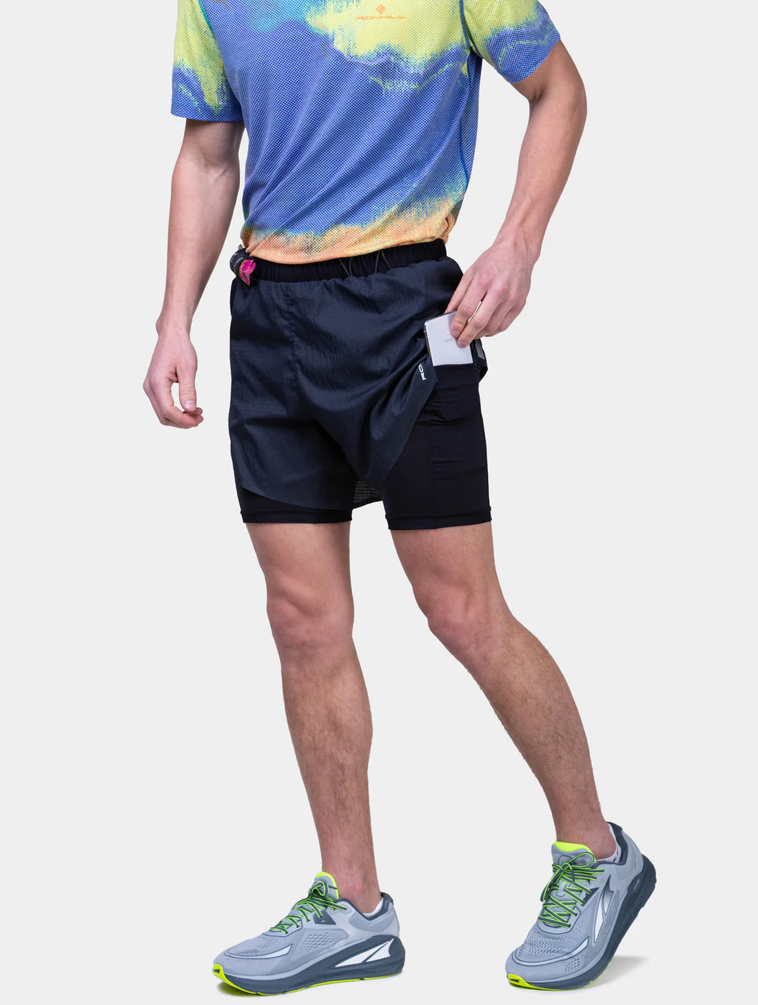 Ronhill Tech Race Twin Short M All Black