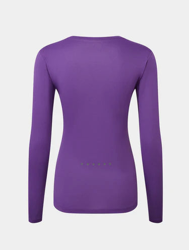 Ronhill Long Sleeve Core T-Shirt W Regal Purple / Acid