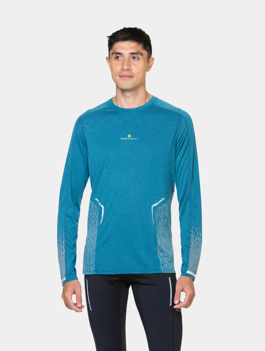 Ronhill Tech Reflect LS T-Shirt M Deep Teal / Reflect