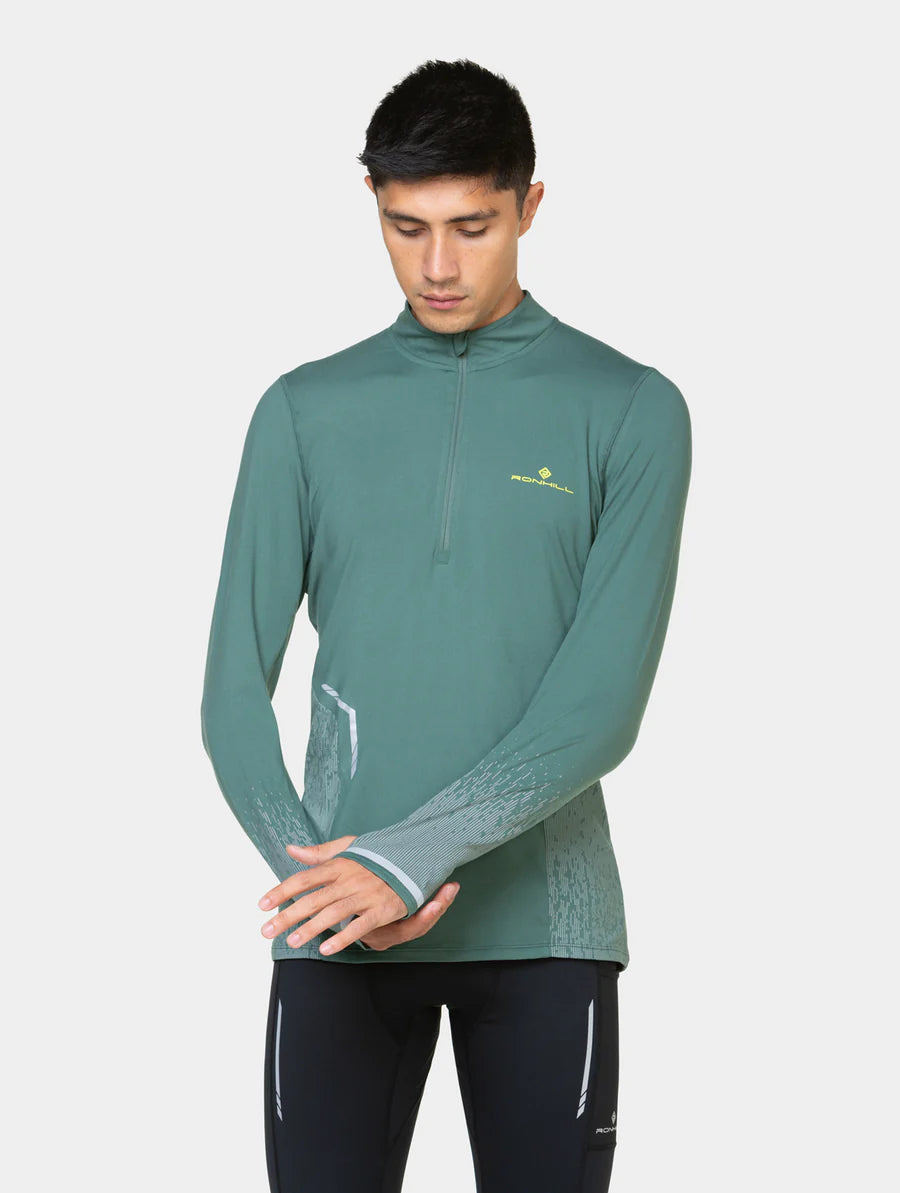 Ronhill Tech Reflect 1/2 zip M Dark Sage / Reflect