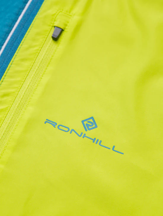 Ronhill Tech Winter 1/2 Zip Men's Deep Teal / Acid