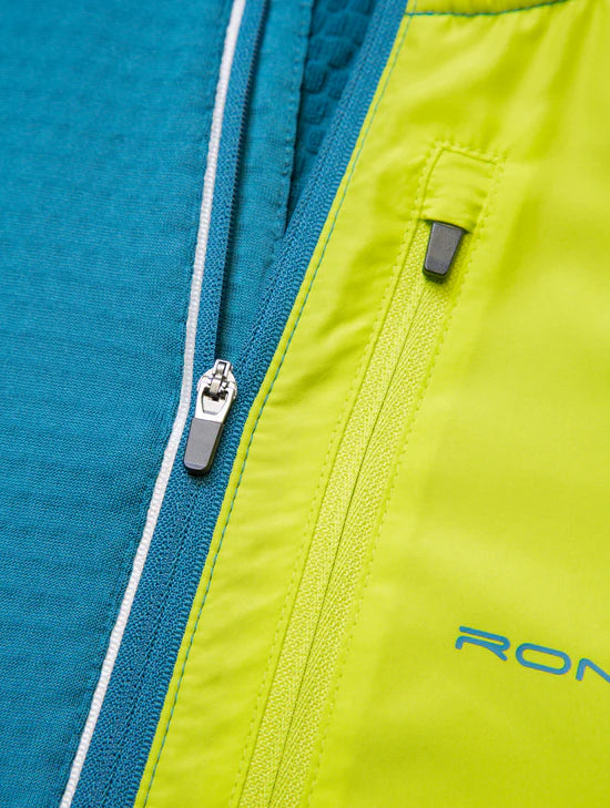 Ronhill Tech Winter 1/2 Zip Men's Deep Teal / Acid