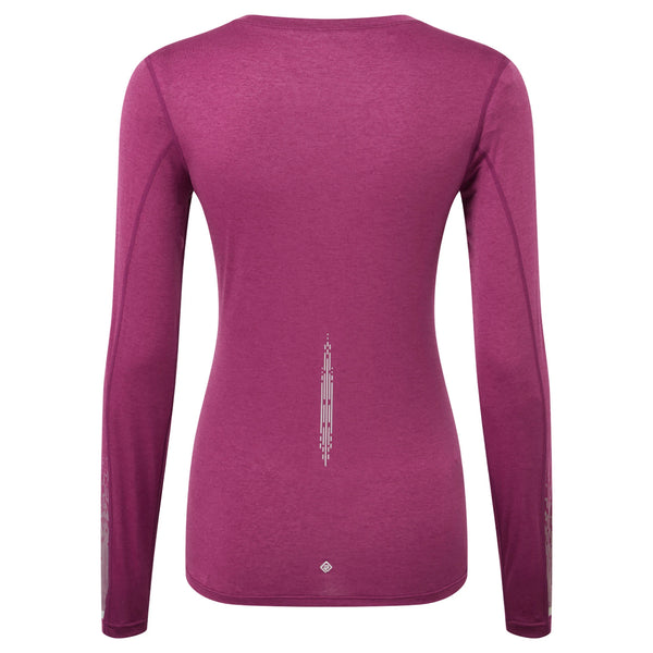 Ronhill Tech Women's Tech Reflect L/S Tee - Blackcurrant/Reflect