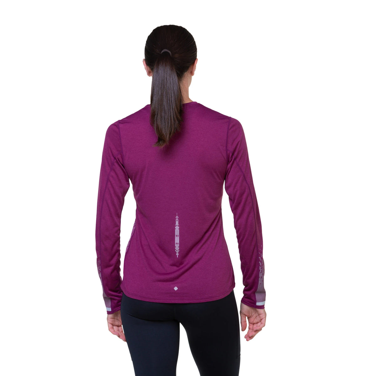 Ronhill Tech Women's Tech Reflect L/S Tee - Blackcurrant/Reflect