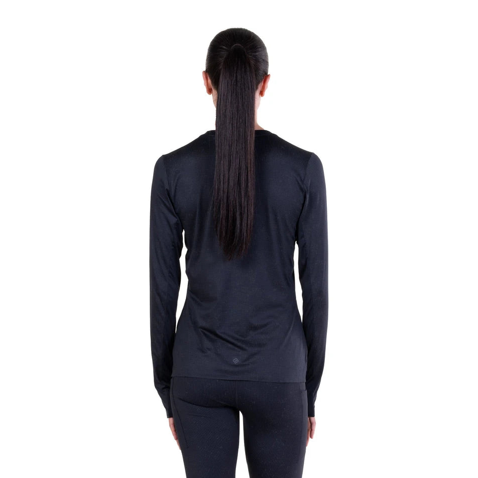 Ronhill Women's Tech Reflect Lux Long Sleeve Tee - Black/Reflect