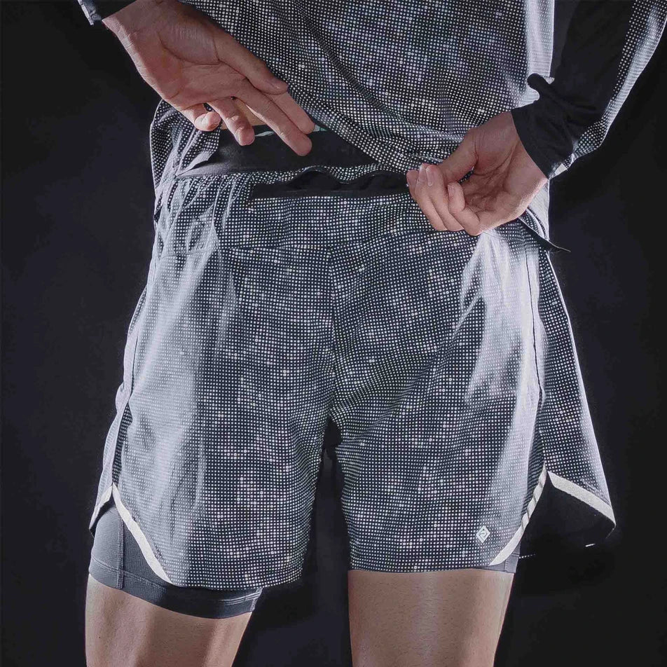 Ronhill Men's Tech Reflect Lux 5" 2in1 Short - Black/Reflect