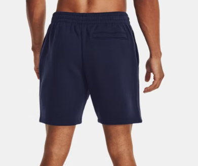 UA Icon Fleece Shorts M Midnight Navy