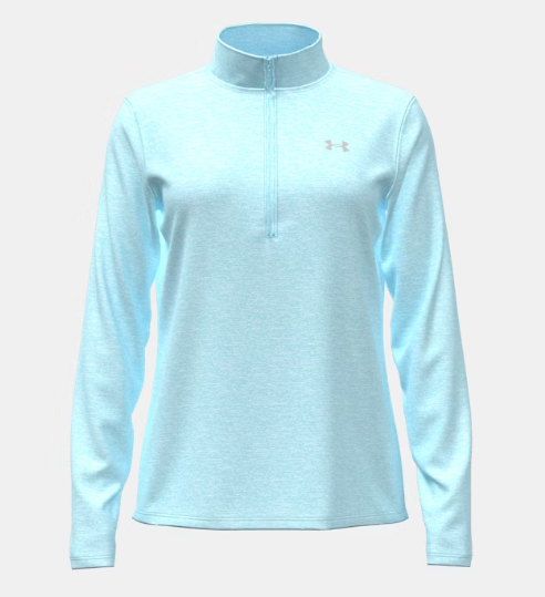 UA Tech Twist 1/2 Zip Top W Light Blue