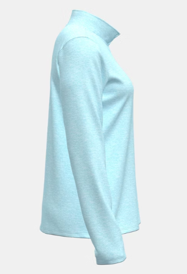 UA Tech Twist 1/2 Zip Top W Light Blue