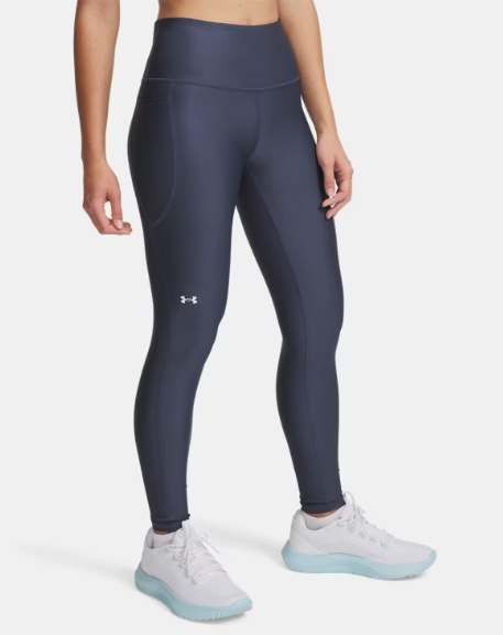 UA Tech Leggings W Down Pour Grey / White