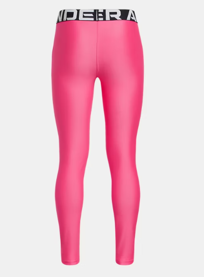 UA Heat Gear Legging Girls' Super Pink / White