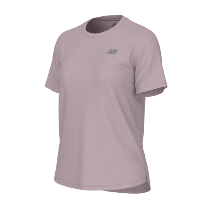 NB Athletics T-Shirt W Rose Sugar Heather