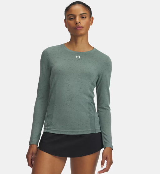 UA Vanish Seamless Loose Long Sleeve W Silica Green