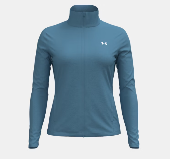 UA Motion Jacket EMEA W Ether Blue/White