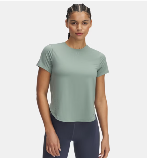 UA Launch Elite Short Sleeve T-Shirt W Silica Green