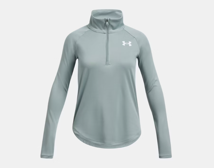 UA Tech™ Graphic ½ Zip Girls' Silica Green