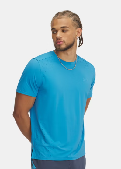 UA Launch Elite Short Sleeve T-Shirt M Ether Blue / Reflective