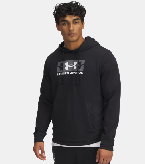 UA Rival Terry Logo Hoodie M Black