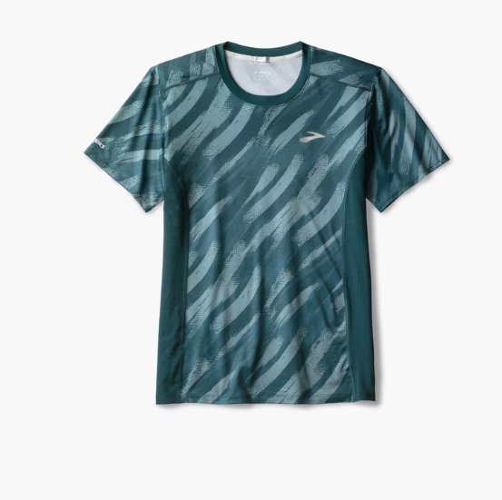 Brooks Atmosphere 3.0 Short Sleeve T-Shirt M Ultra Print/Deep Sea