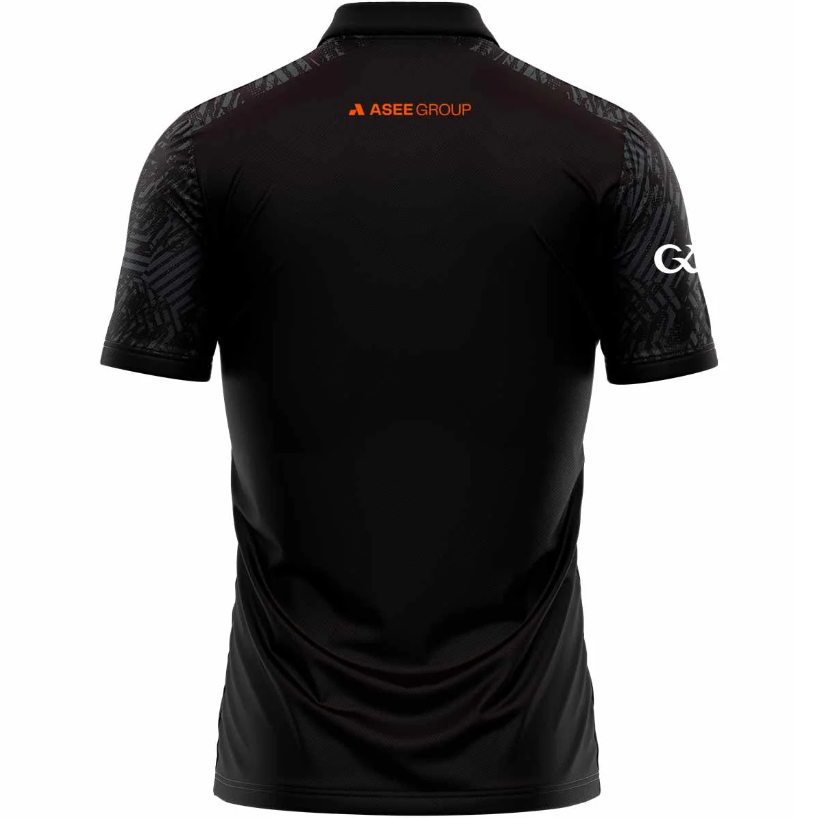 Armagh GAA Boost Polo Top A Black Charcoal - Main Image