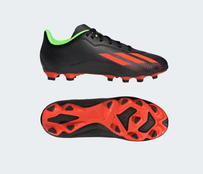 Adidas X Speed FxG Kids Football Boots Blk/Grn/Red