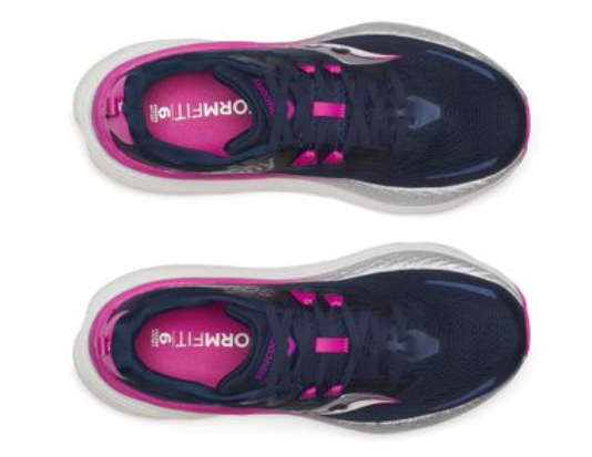 Saucony Hurricane 24 Women's Trainers Navy / Fuchsia