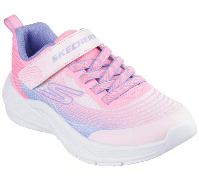 Skechers Microspec Advance Light Pink Youth Trainers