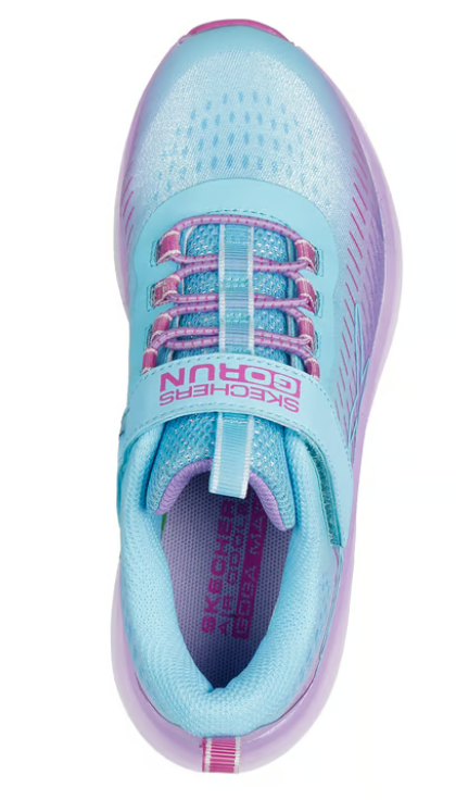 Skechers Go - Run Accelerate Glitter Soul Youth Trainers Aqua