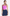 Skechers GO FLEX RIB Longline Bra Neon Pink / Lavender