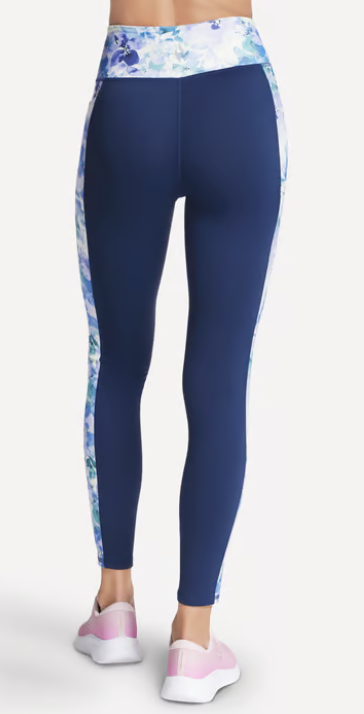 Skechers GO WALK Seascape Floral FL HW Legging Purple / Turqouise