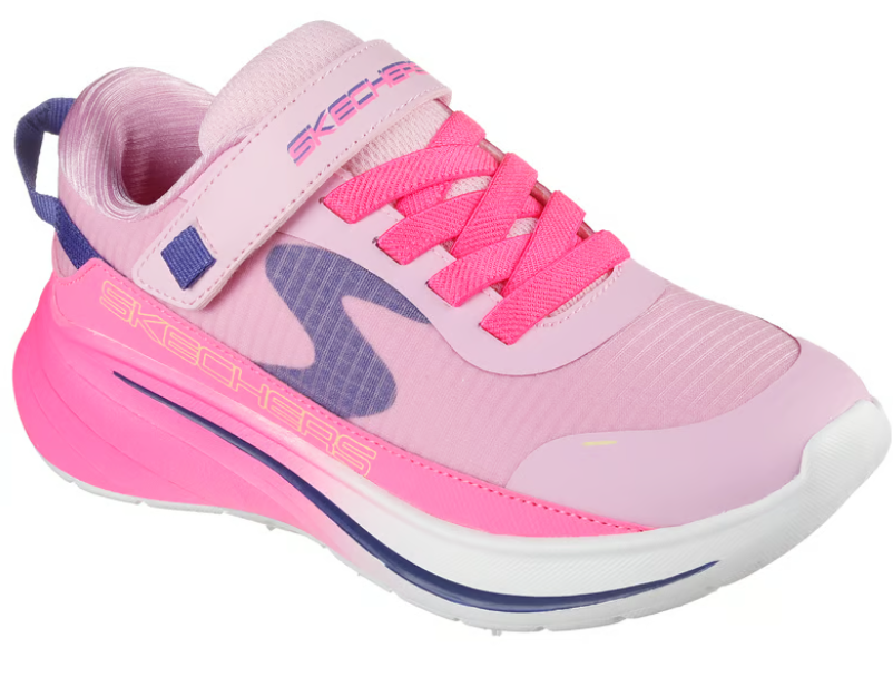 Skechers Wave 92 Imara Kids Trainers Light Pink/Hot Pink
