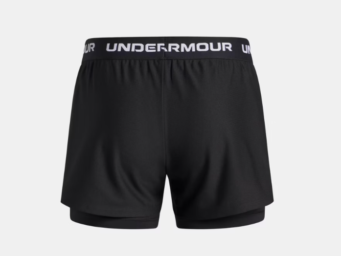 UA Tech™ Play Up Girls' 2-in-1 Shorts Black