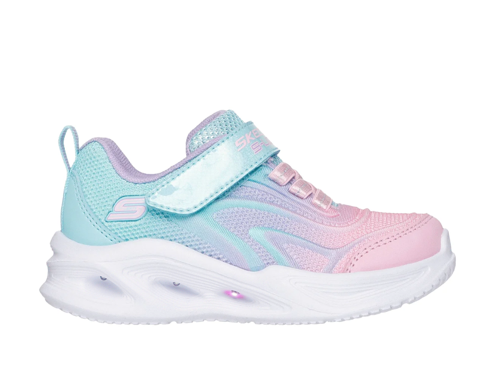 Skechers S-Lights: Sola Glow K Aqua/Mint