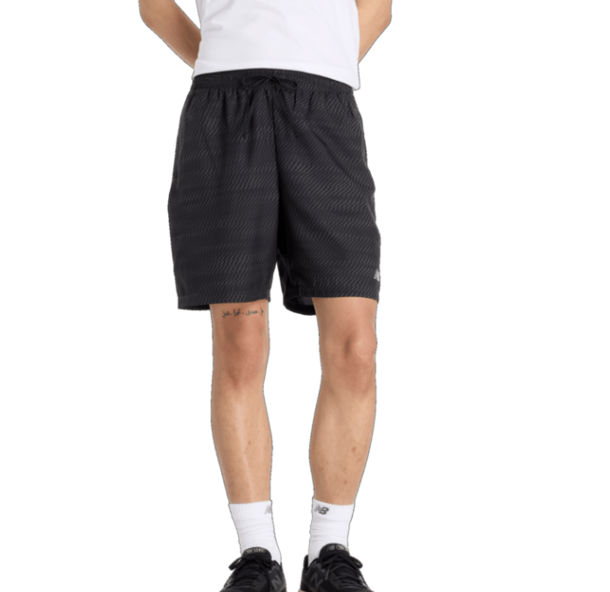 NB Sport Essentials Printed Short 7in M Black