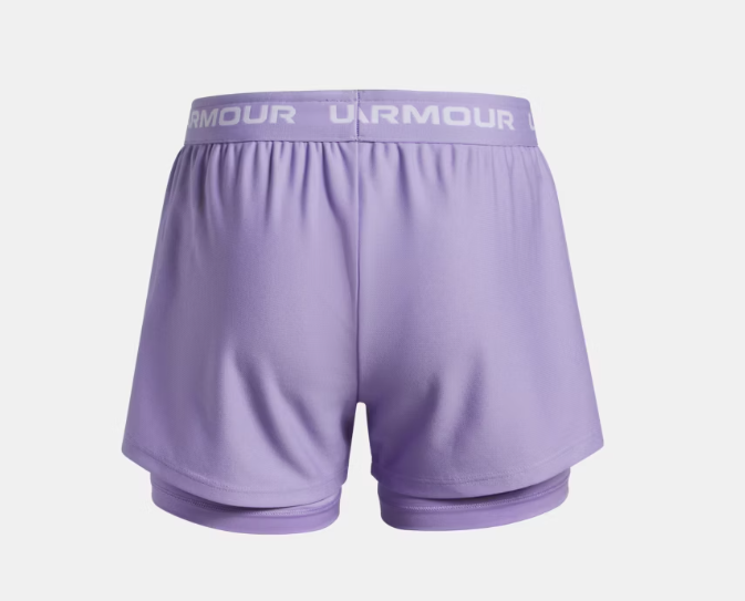UA Tech™ Play Up Girls' 2-in-1 Shorts Purple