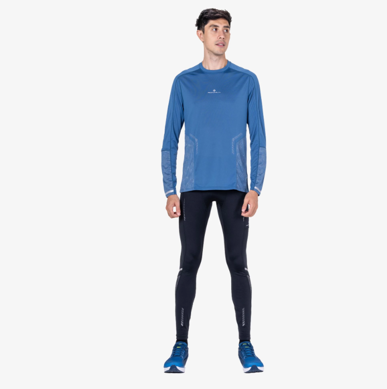 Ronhill Men's Tech Reflect L/S Tee Glacier/Reflect