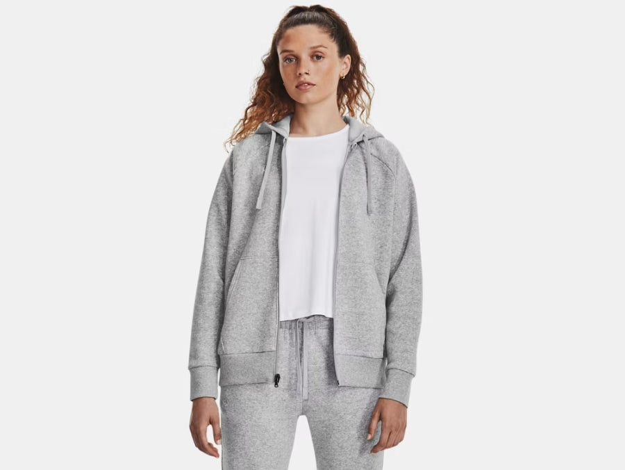 UA Rival Fleece FZ Hoodie W Grey