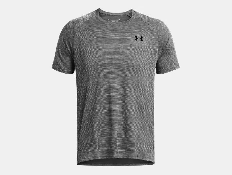 UA Tech Textured SS M Grey
