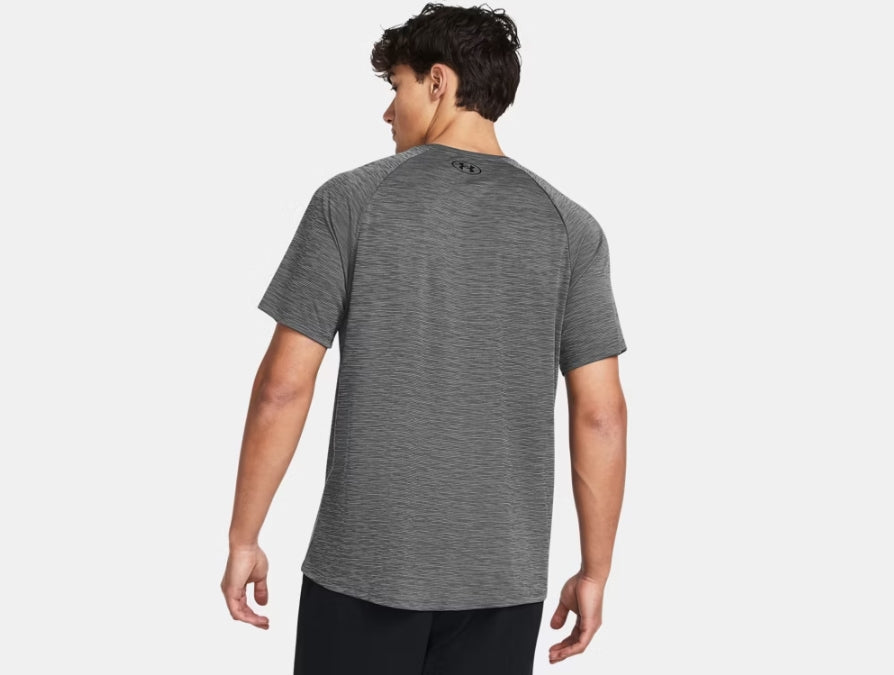 UA Tech Textured SS M Grey
