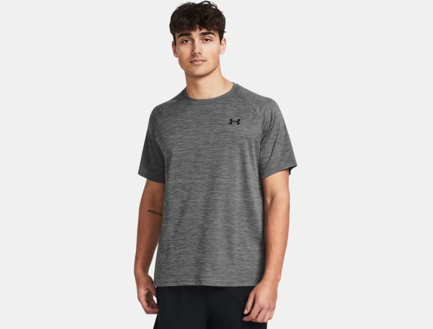 UA Tech Textured SS M Grey
