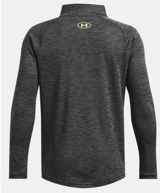 UA Tech Textured 1/2 Zip Top Y Castlerock