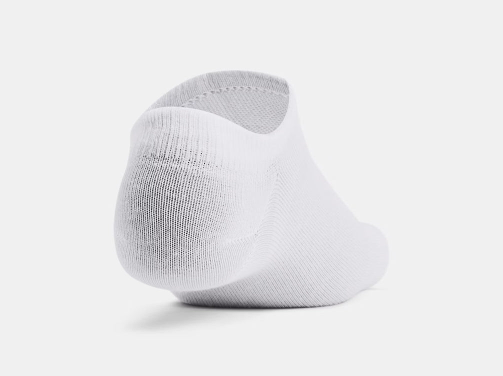 UA Essential 6-Pack No-Show Socks Unisex White