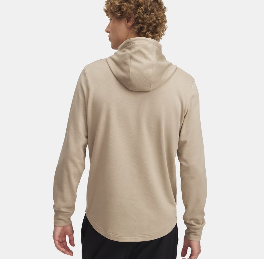 UA Rival Terry Logo Hoodie M Beige