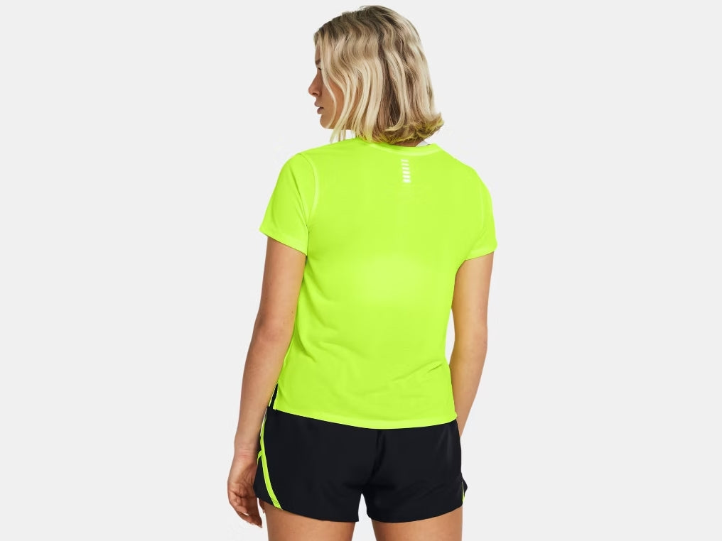 UA Launch Short Sleeve W High Vis Yellow